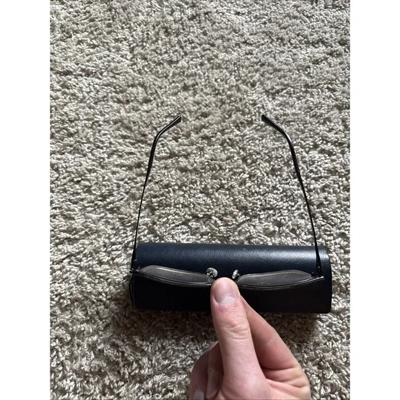 Burberry BE 1315 1007 Matte Black Metal Rectangle Eyeglasses FRAMES ONLY - Picture 3 of 9